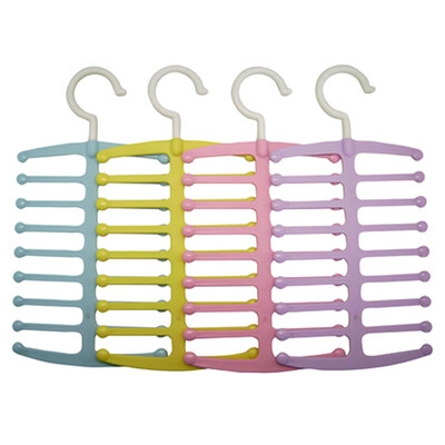 

High Quality Nonslip Necktie Belts Hanger Rack Shawl Scarf Plastic Closet Holder
