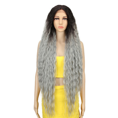 

Noble Hair Synthetic Wig Lace Front Synthetic Wig Long Curly Ombre Blonde Wig 42 Inch 613 American Synthetic Lace Front Wig