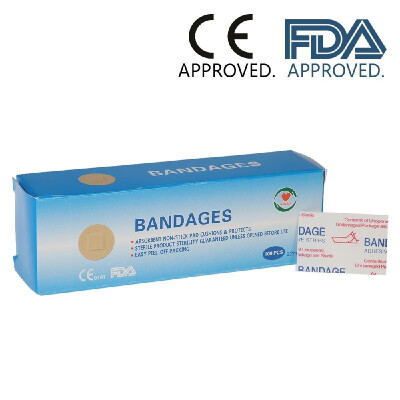 

Aidplus 100PCS Water-Proof Spot Adhesive Bandages Sterile Transparent Breathable Bandages First Aid CE&FDA Approved