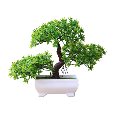

Welcoming Pine Bonsai Simulation Artificial Potted Plant Ornament Home Decor