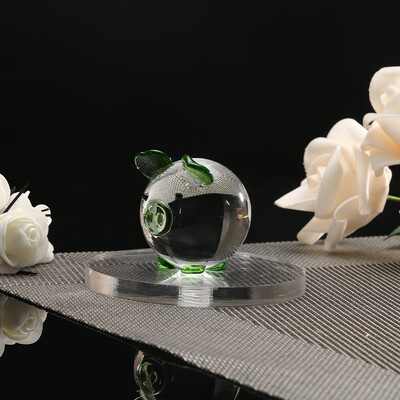 

Gobestart Multi-color Crystal Pig Figurine Mini Animal Collectible Statue Family Decoratio