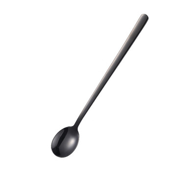 

Toponeto Colorful Spoon Long Handle Spoons Flatware Coffee Drinking Tools Kitchen Gadget