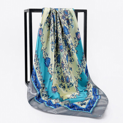 

Korean version of the spring&summer small square scarf silk scarf womens new printing decorative scarf foreign trade scarf manufacturers wholesale