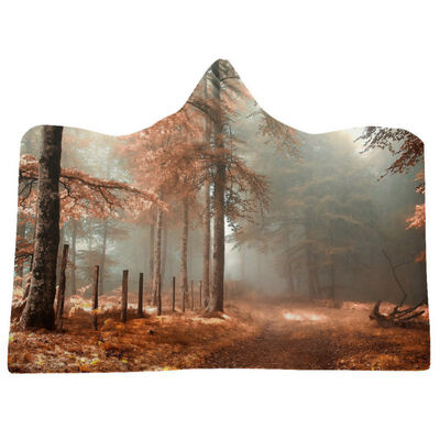 

Winter Thick Cat Pattern Hooded Blanket Fleece Wearable Blanket Blanket Clear Scenic Warm Super Soft Throw Blanket Perfect Gifts