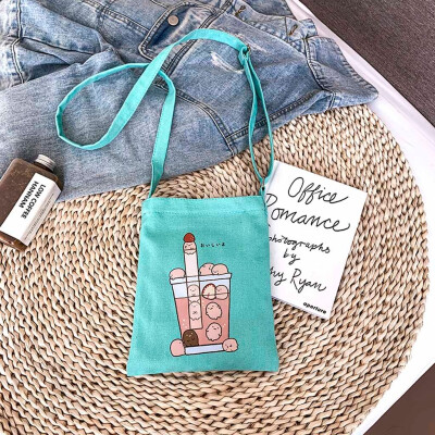 

Tailored Women Funny Canvas Bag Student Shoulder Bag Girls Fashion Casual Crossbody Bag