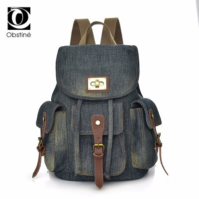 

2018 Vintage Backpack Women Canvas Drawstring Backpacks Womens Denim Back Packs School Bagpack for Teenage Girl Travel Bags