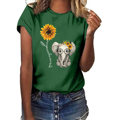 

Starmoon Women Girls Plus Size Lips Print Short Sleeved T-shirt Blouse Tops