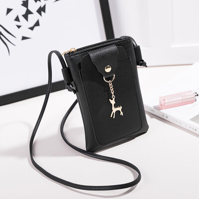 

Tailored Women Fashion Solid Deer Cover Crossbody Bag Shoulder Bag Phone Coin Bag BK