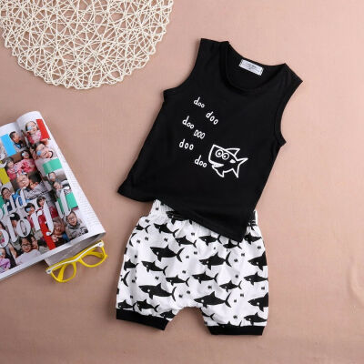 

Newborn Baby Boys Girls Summer Sleeveless Outfits Vest TopsShorts Pants Clothes