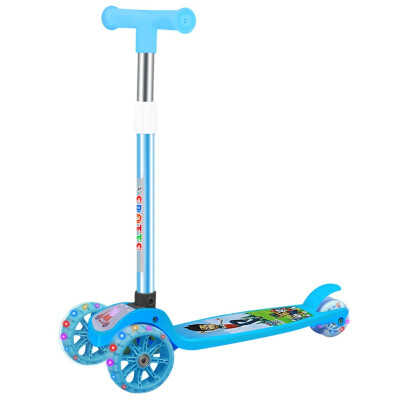 

Children scooters 2-6 years old three-wheel scooters beginners one-key folding wide wheel