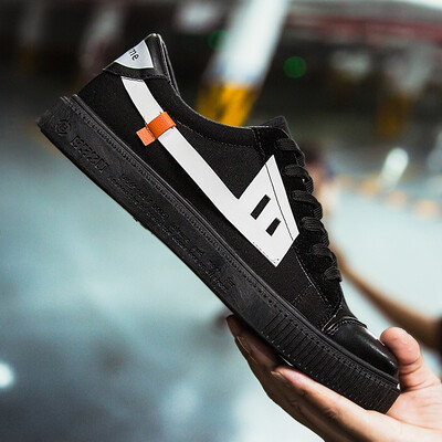 

Mandarin duck two-color mens shoes Korean version of Joker sports casual canvas shoes summer breathable tide brand