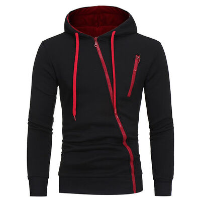 

Fashion Mens Long Sleeve Hoodie Sweatshirt Coats Zip Up Jacket Hooded Jumper Top