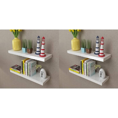 

Wall Shelves 4 pcs White 236