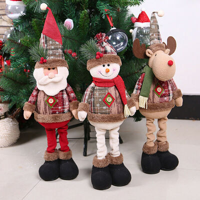 

48cm Snowman Elk Santa Standing Dolls Christmas Ornament Xmas Home Decoration