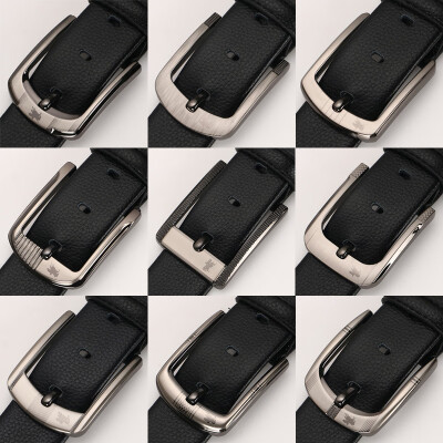 

Explosion models mens fashion Korean version of the letter smooth buckle belt ladies casual board buckle pants belt