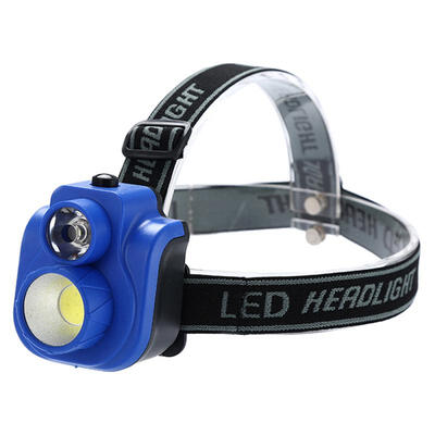 

Portable COB LED Headlight Strong Lumen 2-Mode Headlamp Small Camping Fishing Head Light Waterproof LED Flashlight