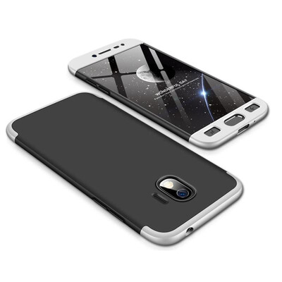 

MOONCASE Samsung J2 Pro 2018 three-section all-inclusive shield - black silver