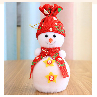 

Tailored Christmas Sled Shape Portable Candy Bag Cartoon Deer Pattern Apple pouch Snowman