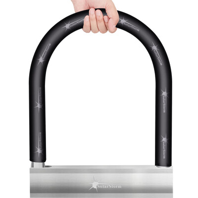 

SolarStorm motorcycle lock battery car electric car lock mountain bike bicycle anti-theft lock bicycle anti-hydraulic shears thick thick U-lock heavy motorcycle lock car accessories