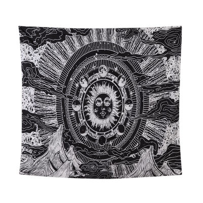 

Wall Hanging Tapestries Moon Star Clouds&Mountains Tapestry Black&White Wall Blanket Wall Art for Bedroom Bohemia Home