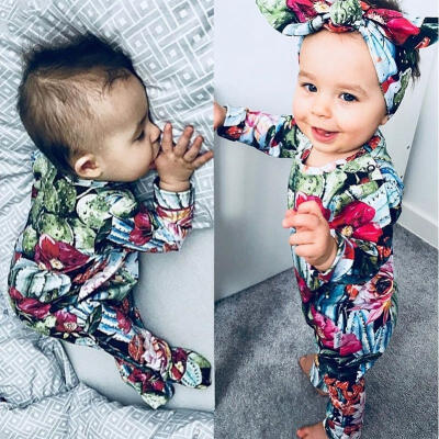 

Newborn Baby Girls Cactus Romper Bodysuit Jumpsuit Playsuit Clothes Outfits Set