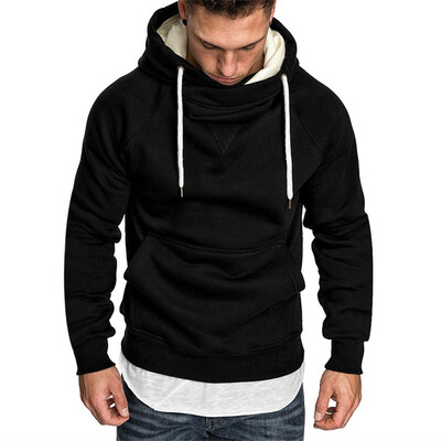 

Toponeto Mens Fashion Long-sleeved Round Neck Solid Color Printing Sweater Tops Blouse
