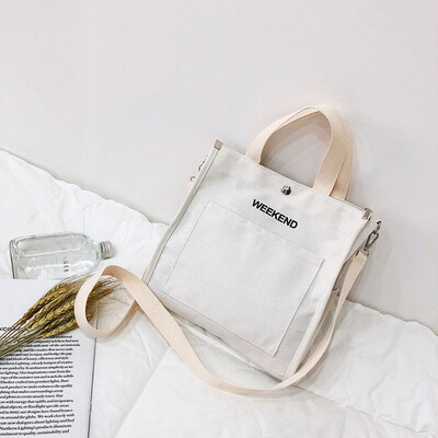 

Tailored Female Letter Canvas Bag Canvas Shoulder Bag Female Bag Student Laptop Bag