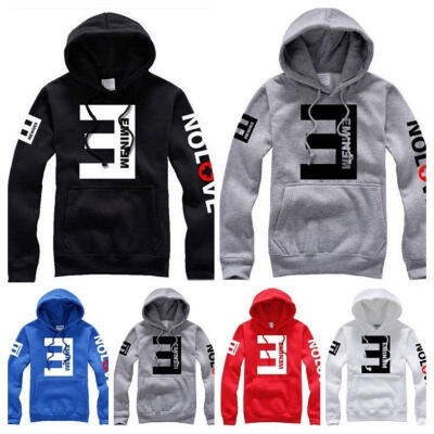 

2018 Men&39s Fleece Hoodies Eminem Printed Pullover Sweatshirt Sportwear