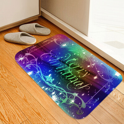 

Siaonvr Christmas Carpet Kitchen Doorway Bathroom Floor Carpet Floor Mat Print 40x60cm