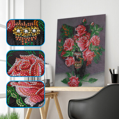 

Siaonvr Special Shaped Diamond Painting DIY 5D Partial Drill Cross Stitch Kits Crystal R