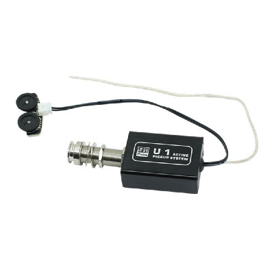 

Rechargeable Acoustic Guitar Active Piezo Pickup Pick-up Transducer with Volume&Tone Control for Ukulele