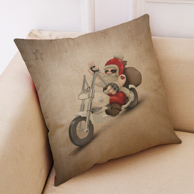

Tailored New Christmas Cotton Linen Pillow Case Sofa Cushion Cover Home Decor