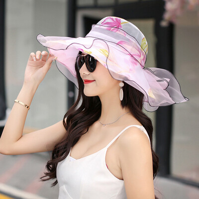 

2019 summer Hat Korean version of Joker mesh Butterfly Hat outdoor sunscreen Cap spot wholesale