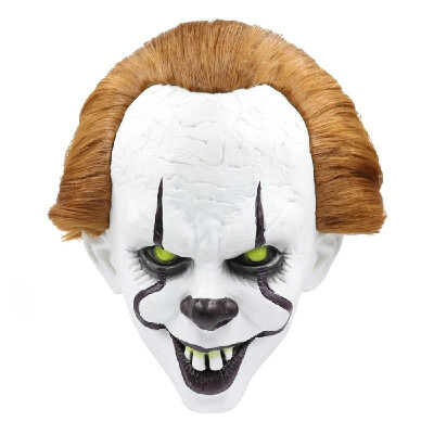 

Portable Waterproof 2019 Pennywise Bucktooth Clown Mask Halloween Horror Mask Haunted House Pretend COS Latex Mask