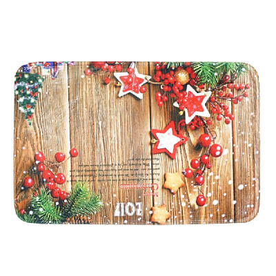 

Home Use Christmas Carpet Mat Anti-Skidding Doormat Floor Entryways Indoor Front Door Bathroom Mat Decor