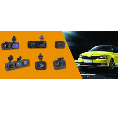 

1 X Car Boat Dual USB Charging Power Socket 3 Hole Digital Voltmeter Gauge Safe