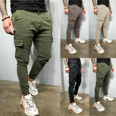 

Mens Slim Fit Tracksuit Sport Gym Skinny Jogging Joggers Sweat Pants Trousers