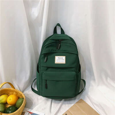 

Ancient sense of double shoulder bag female large capacity ins fashion travel backpack college students schoolbag