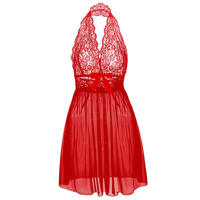 

Halter Lace Plus Size Babydoll