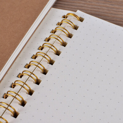 

\Notebook Medium Hardcover 90 Pages Dot Grid Journal White Personality