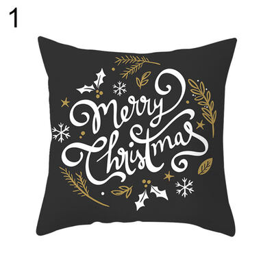 

Chrismas Snowflake Elk Star Pillow Case Cushion Cover Office Home Sofa Decor
