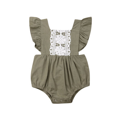 

Newborn Infant Baby Girl Clothes Sleeveless Romper Jumpsuit One Piece Outfit New