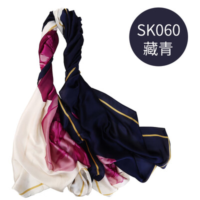 

Spring&summer new simulation silk scarf print graffiti ladies sunscreen beach towel shawl wholesale SK060