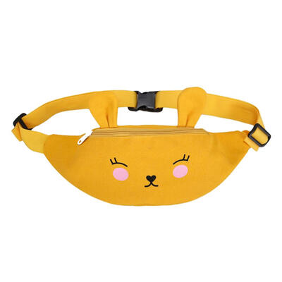 

Canvas Waist Packs Kids Girls Cartoon Rabbit Chest Children Shoulder Bag