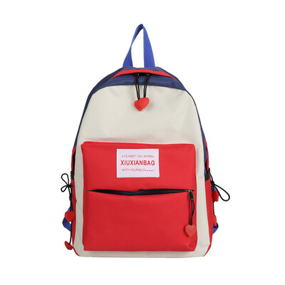 

Baggage girls Korean version of high school ins Fenggang style college students fashion collision colorful backpack shoulder bag