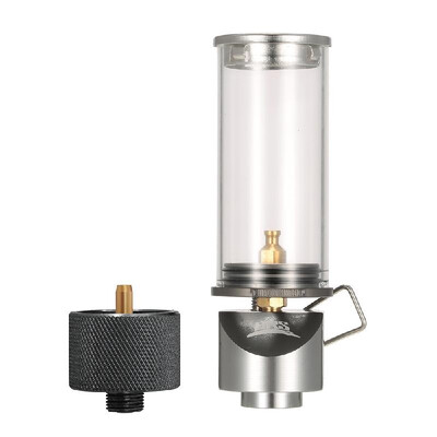 

Lamp Light Butane Gas Light Lantern with Gas Adapter Conversion Head for Camping Picnic Self-driving