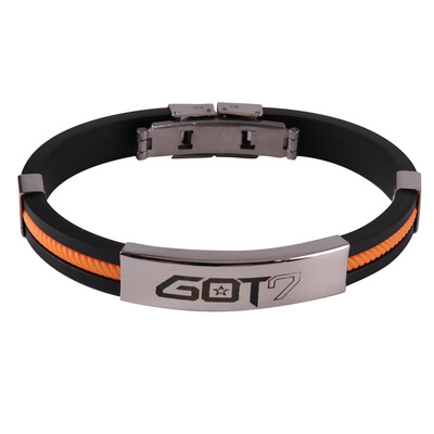 

Kpop GOT7 Silicone Bracelet Pair Candy Colours Star Same Style Bracelet Hot Gift