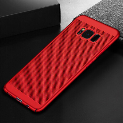 

Goowiiz Phone Case For Samsung S8S8 PlusNote 8A8A8 PlusA530A730 Full Protection Slim Hard PC Breathable Grid Back Cover