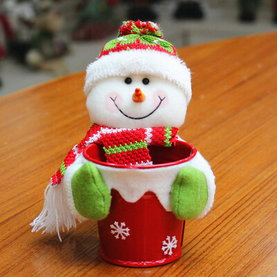 

Tailored Santa Claus Snowman Elk Christmas Candy Packaging Christmas Candy Jar