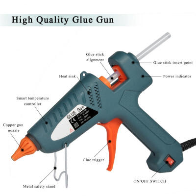 

Greensen Glue Gun 100 Watt Hot Melt Glue Gun with 10 Pcs Premium Glue Gun Sticks for DIY Craft